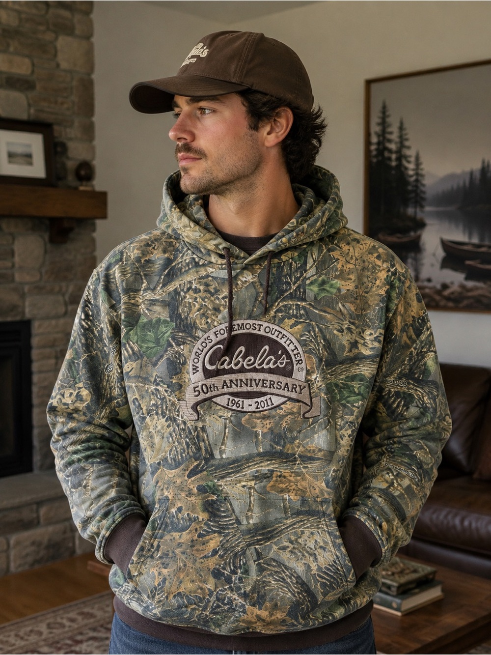 Cabela's 50th Anniversary Camo Pullover Hoodie